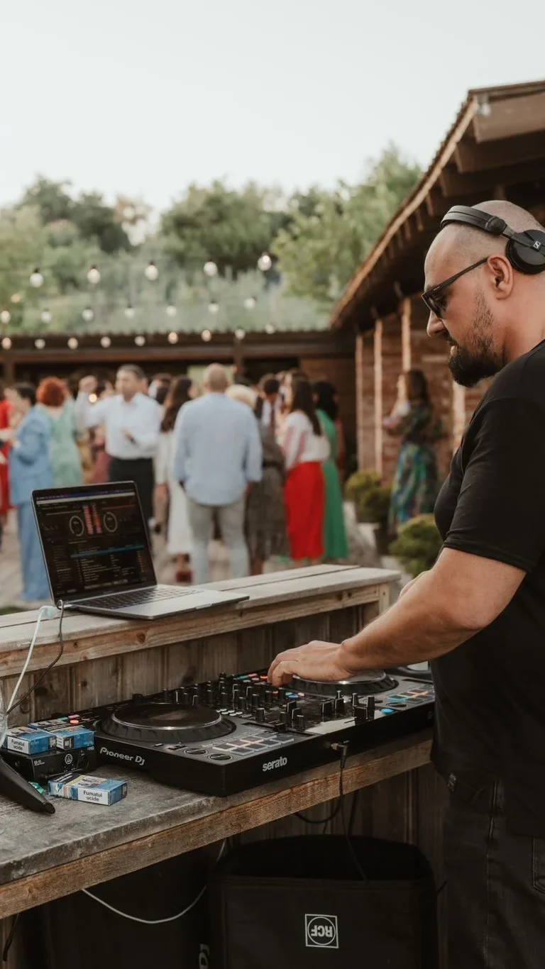 DJ nuntă București cu ringul de dans plin de invitați